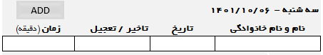 برنامه حرفه ای ثبت و کنترل حضور و غیاب کارکنان