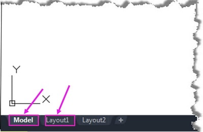 فضای مدل و فضای کاغذ در اتوکد